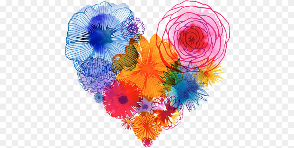 Heart Painting Watercolor, Pattern, Art, Graphics, Floral Design Free Transparent Png