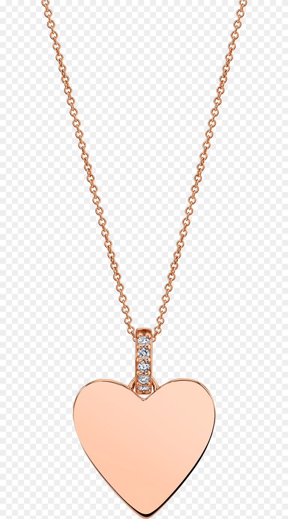 Heart Pendant With Diamond Bale Locket, Accessories, Jewelry, Necklace, Gemstone Free Png Download