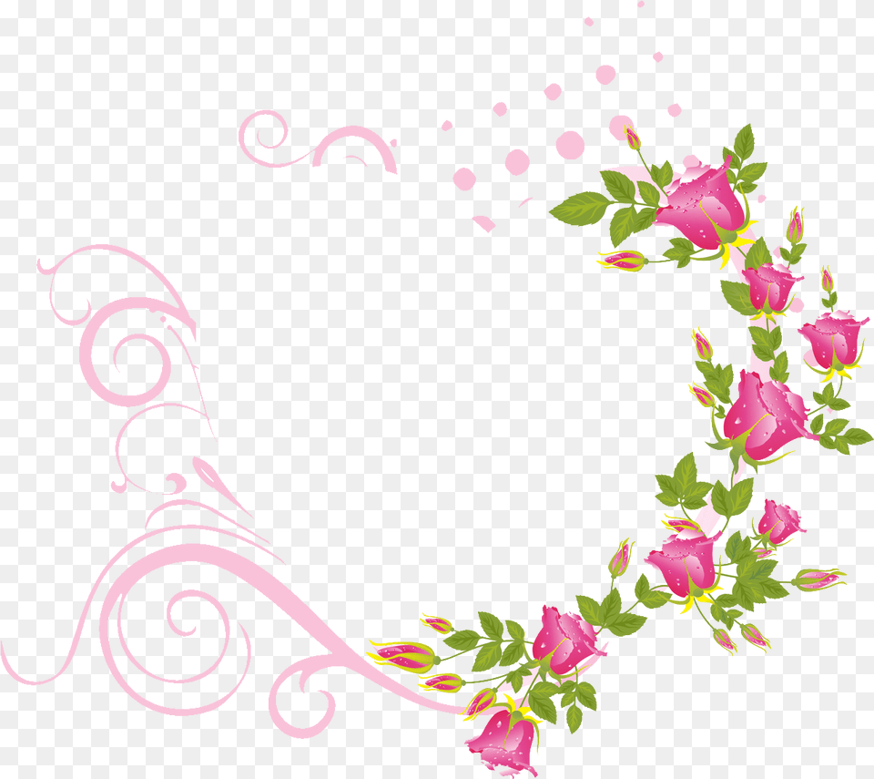 Heart Picture Frames Flower Rose Flower Heart Frame, Art, Floral Design, Graphics, Pattern Free Png Download