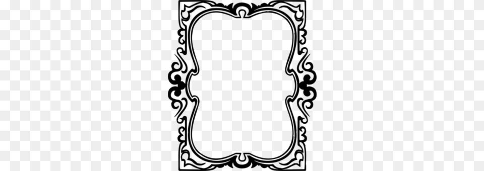 Heart Picture Frames Line Art Drawing Valentines Day Gray Free Png