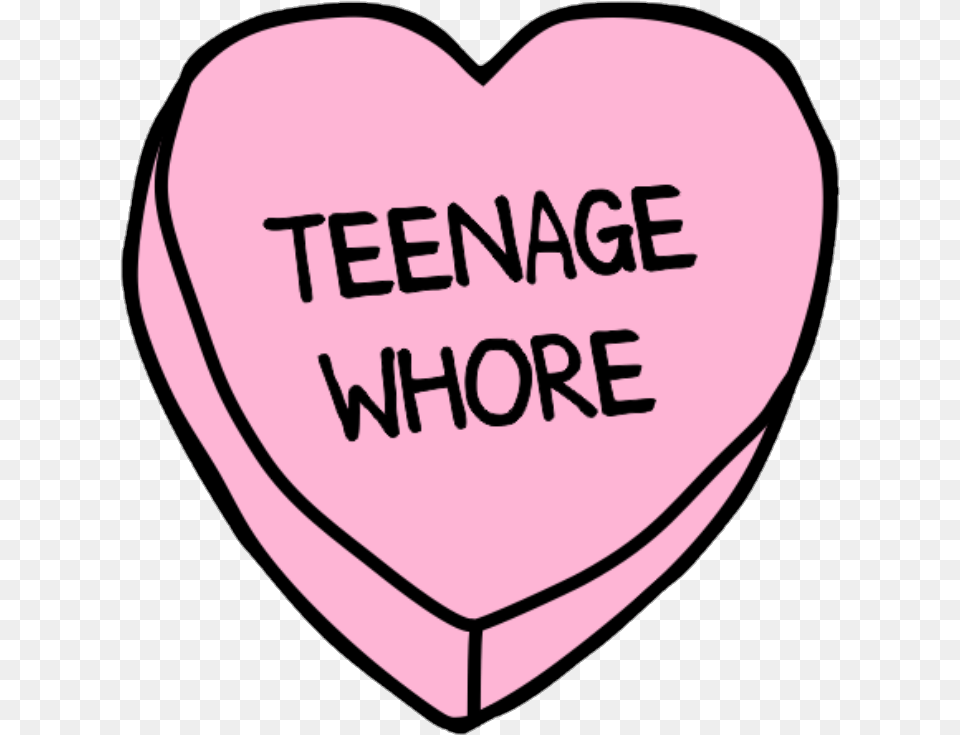 Heart Pink Cute Teenagers Teenager Pastel Decoration Edgy Tumblr Free Png