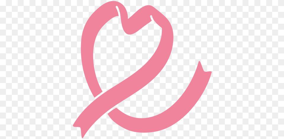 Heart Pink Ribbon Style Illustration Transparent U0026 Svg Clip Art Free Png Download