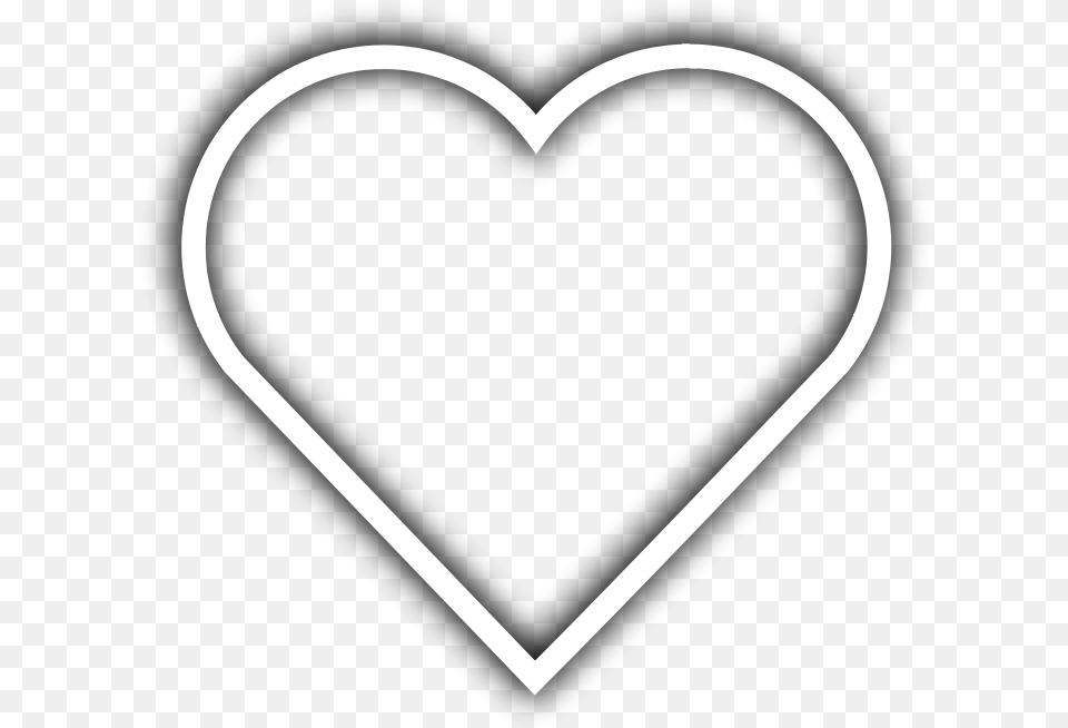Heart Playing Card Drawing Clip Art White Heart Outline, Stencil Free Png