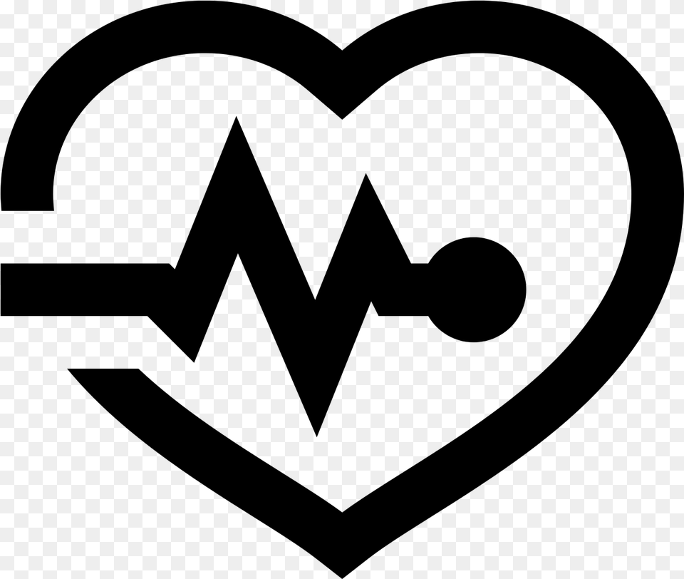 Heart Pulse, Gray Png Image