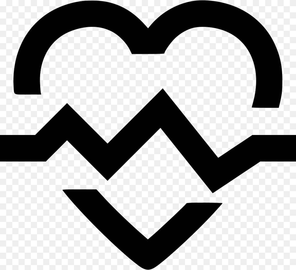 Heart Pulse, Stencil, Logo, Symbol Free Png