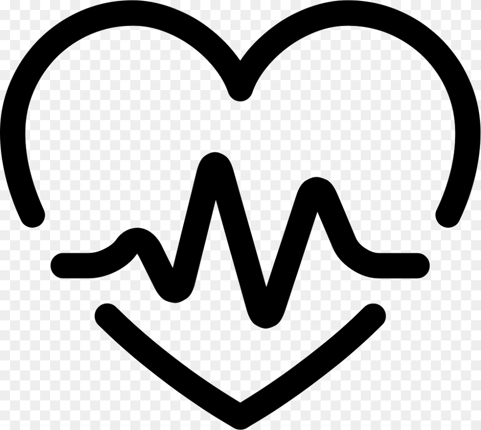 Heart Pulse Comments Heart With Pulse Icon, Logo, Stencil, Smoke Pipe, Head Png Image