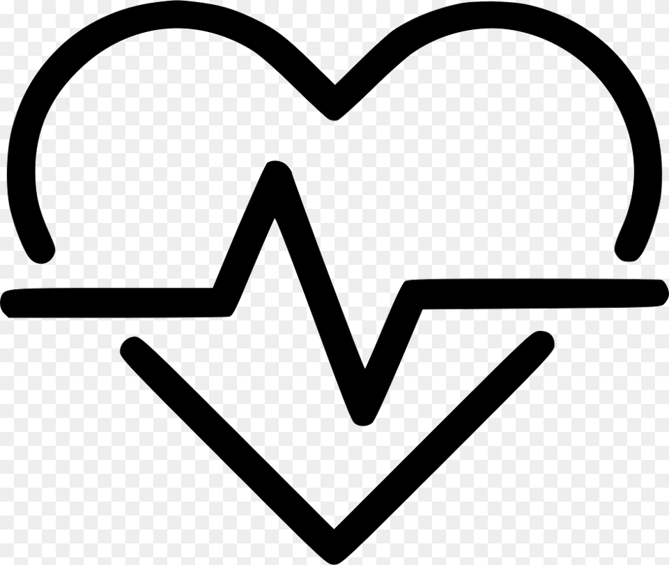 Heart Pulse Health Medical Heart Health Icon, Logo, Stencil, Smoke Pipe, Symbol Free Transparent Png