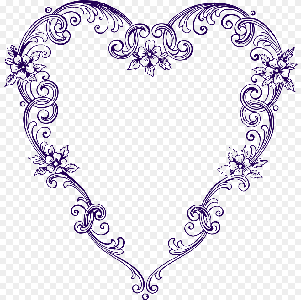 Heart Purple, Pattern, Art, Graphics Free Png Download