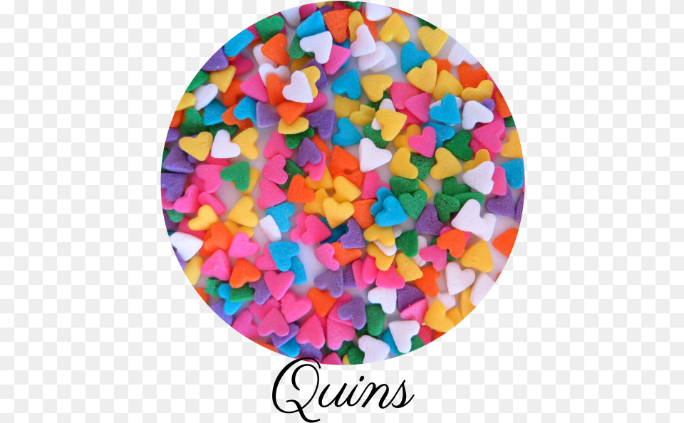 Heart Quin Sprinkles 01 Circle, Birthday Cake, Cake, Cream, Dessert Free Transparent Png