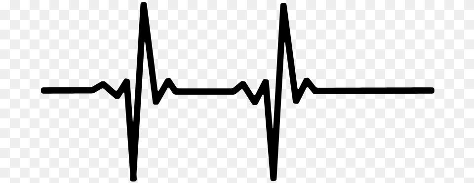 Heart Rate Pulse Live Line Wave Frequency Medical Heart Rate Black And White, Gray Free Png