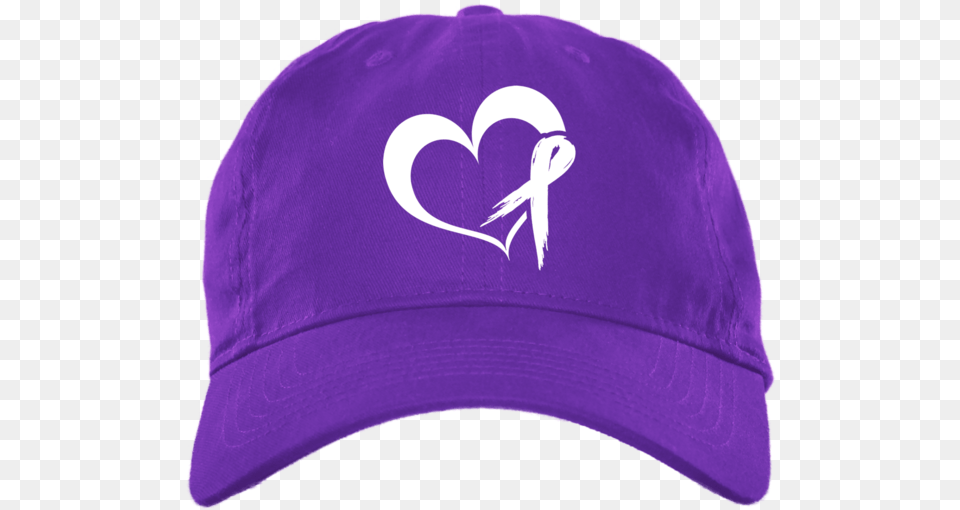 Heart Ribbon Brushed Twill Unstructured Cap Unisex 6 Panel Brushed Twill Unstructured Cap, Baseball Cap, Clothing, Hat, Swimwear Free Transparent Png