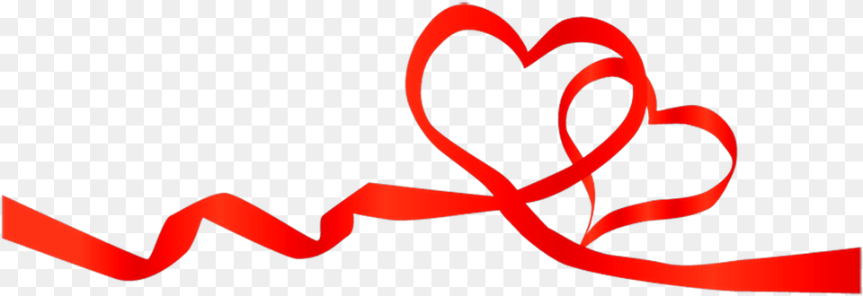 Heart Ribbon Twelve Transparent Background Red Ribbon, Smoke Pipe Free Png Download