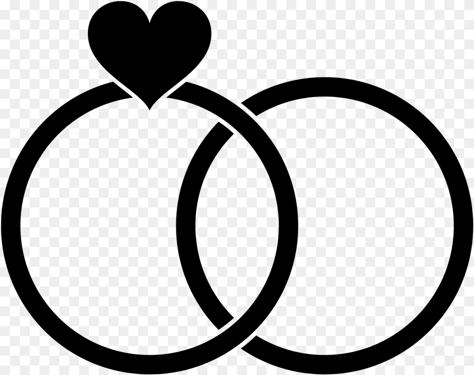 Heart Ring Icon Black Sweethearts Wedding Wedding Ring Icon, Gray Png Image