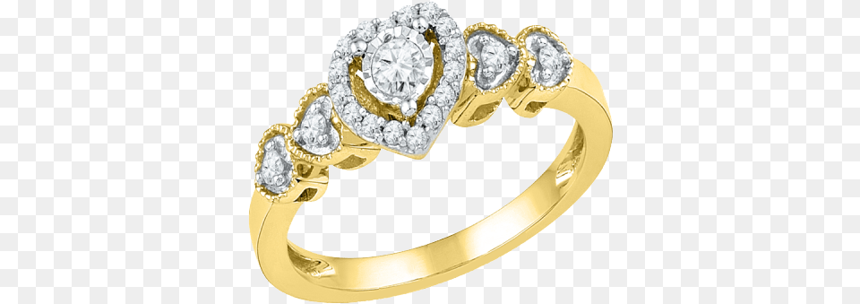 Heart Ring Picture Gold Band Heart Engagement Ring, Accessories, Diamond, Gemstone, Jewelry Png Image