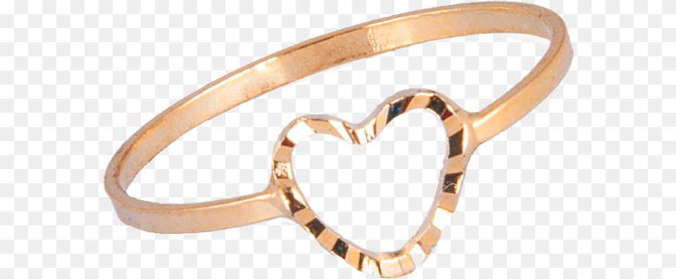 Heart Ring Transparent Gold Heart Ring, Accessories, Jewelry, Bracelet Png Image