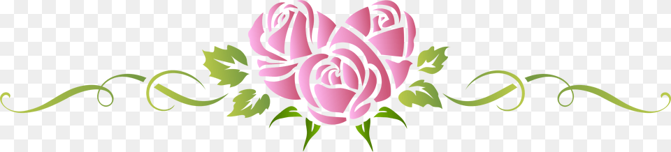 Heart Rose Pink Floral Ornament Clip Art, Floral Design, Flower, Graphics, Pattern Free Png Download