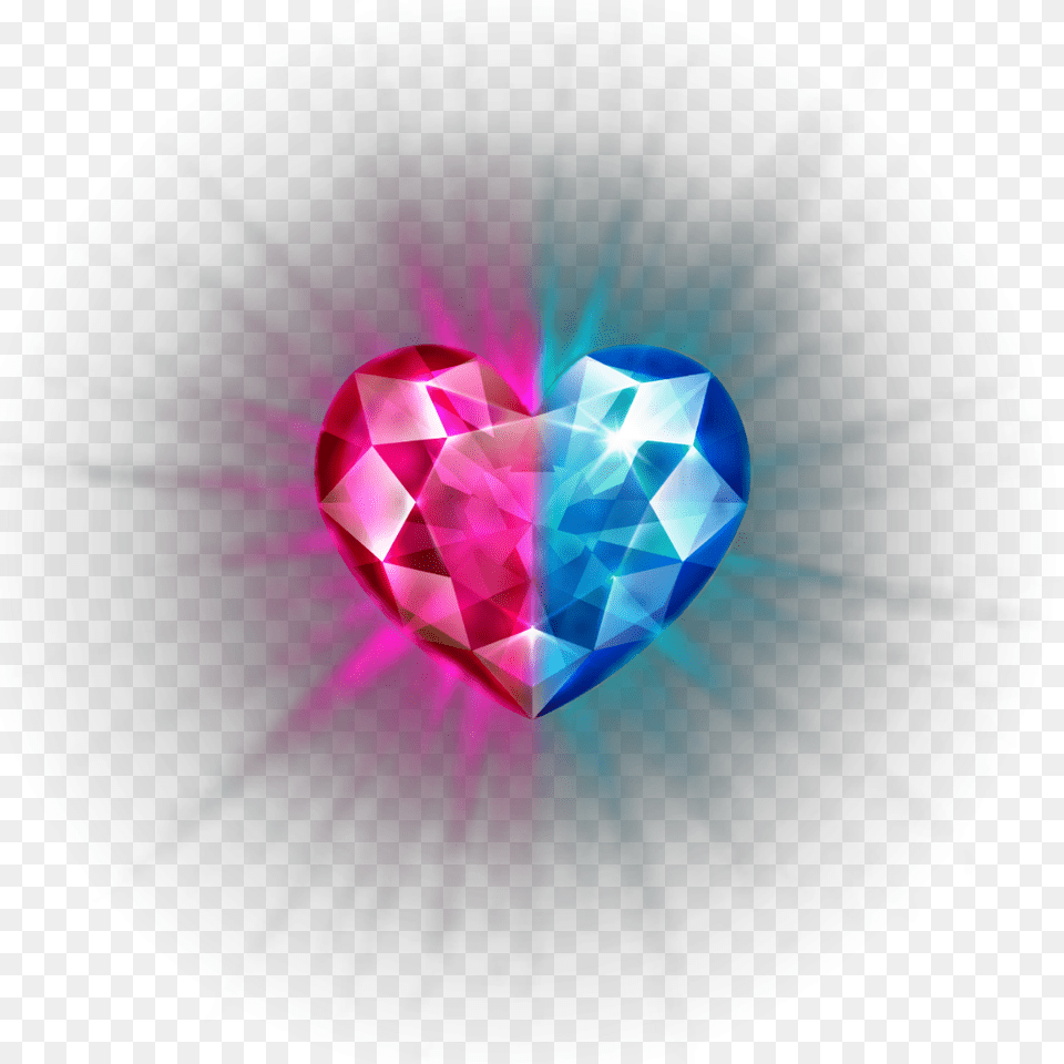 Heart Ruby Sapphire Diamond Pink Heart, Accessories, Light, Crystal, Flare Free Png Download