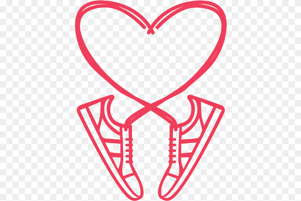 Heart Run Logo, Clothing, Footwear, Shoe, Sneaker Free Png Download