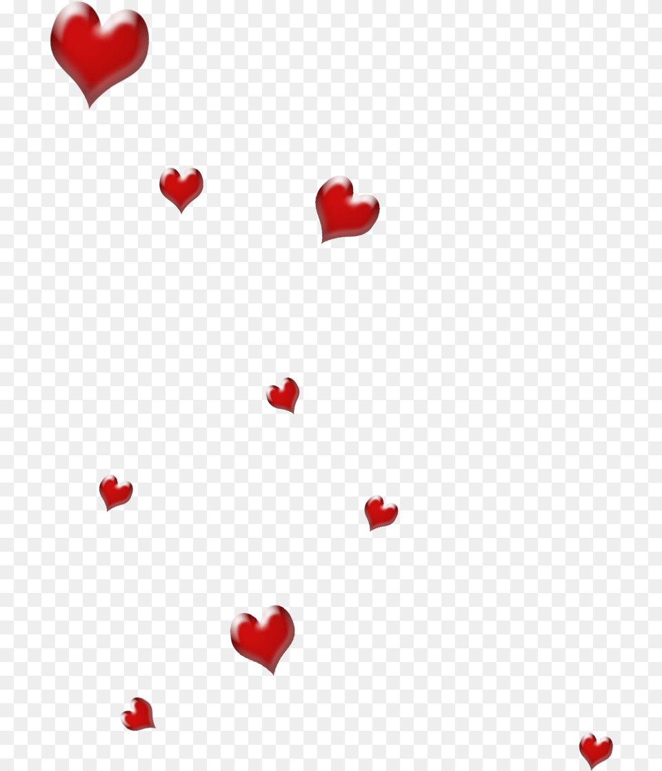 Heart Scattered Hearts Clipart, Flower, Petal, Plant Free Png