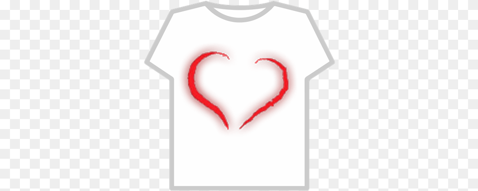 Heart Scratches Roblox Instagram T Shirt, Clothing, T-shirt Free Transparent Png