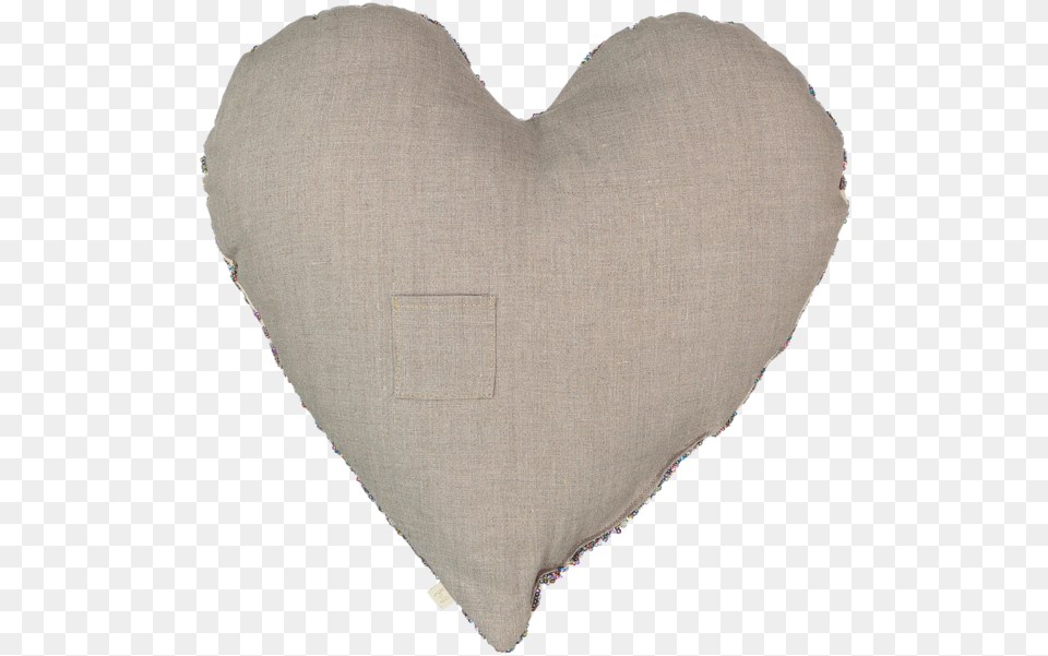 Heart Sequins Pillow In Rainbow Solid, Cushion, Home Decor, Linen, Person Png