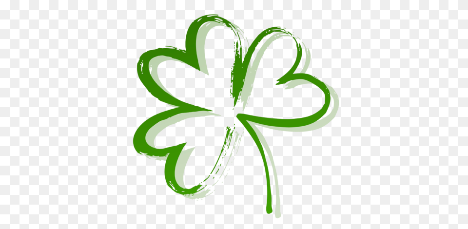 Heart Shamrock Painting Design Pictures On T Shirts And Phone, Green, Smoke Pipe Free Png Download