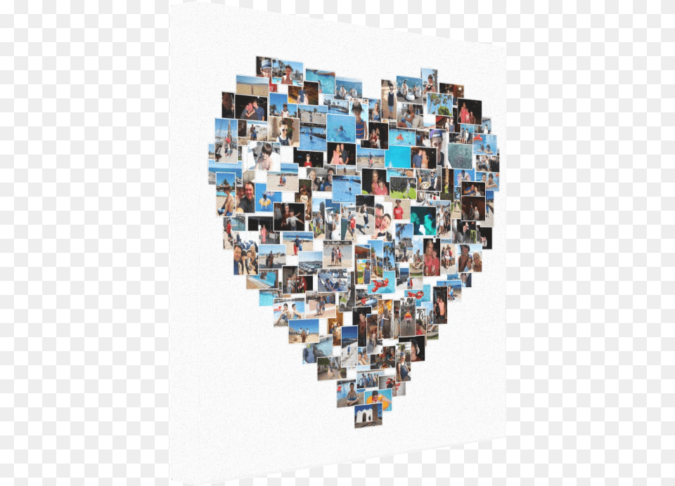 Heart Shape Collage Graphic Design, Art, Person Png Image