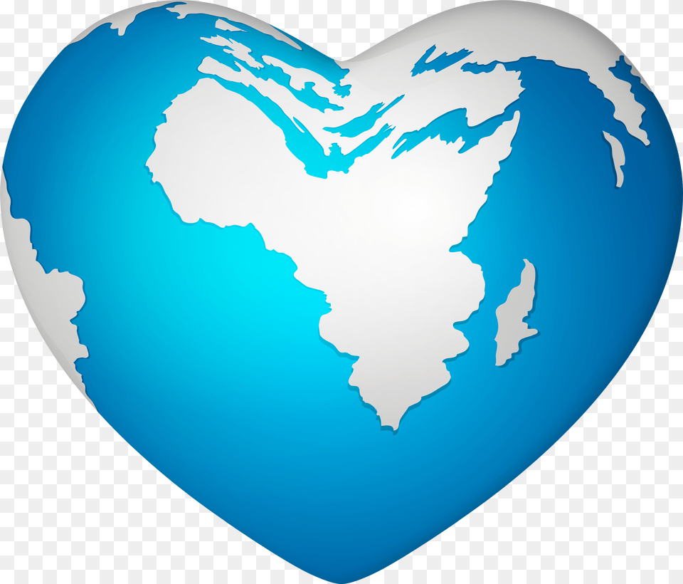 Heart Shape Earth Clipart Png Image