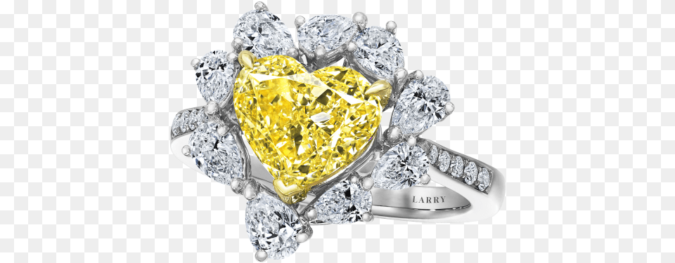 Heart Shape Fancy Yellow Diamond Ring, Accessories, Gemstone, Jewelry, Chandelier Png