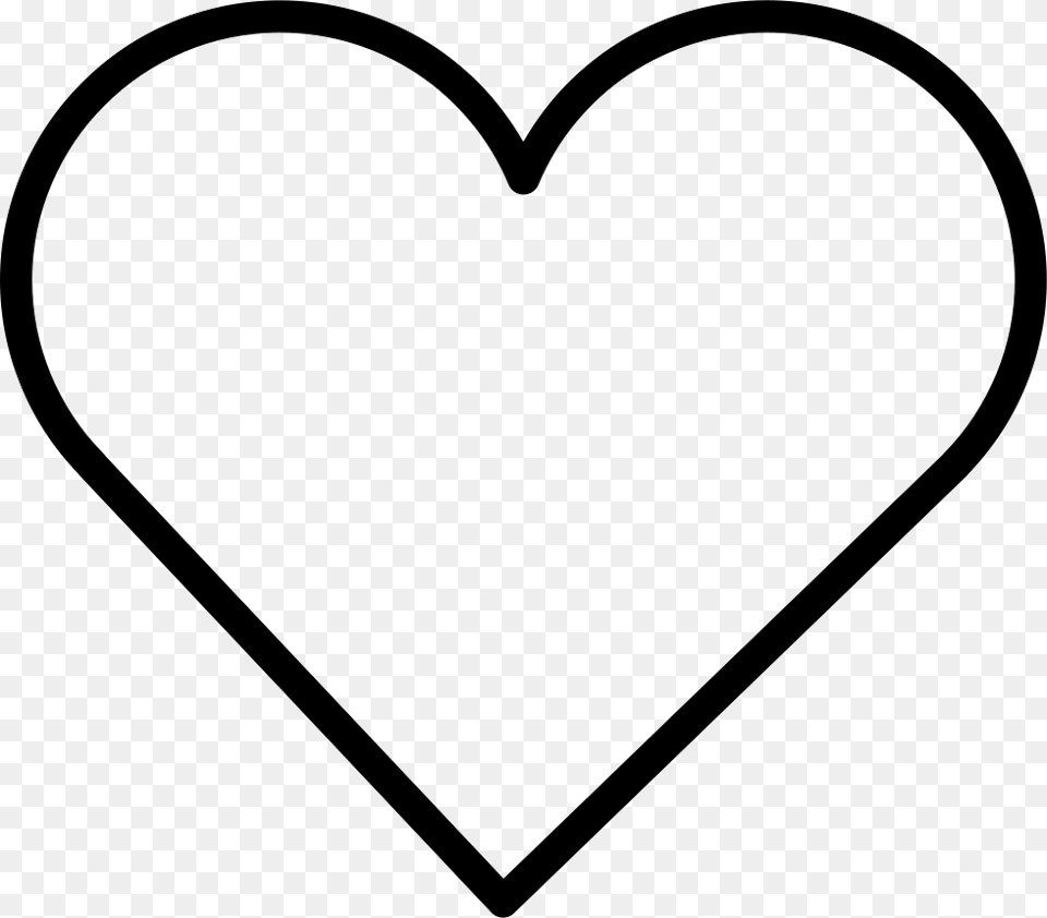 Heart Shape Icon Download, Stencil Free Transparent Png