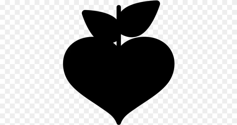 Heart Shape Transparent Images Heart, Leaf, Plant, Stencil, Silhouette Png