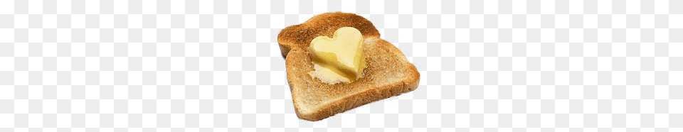 Heart Shaped Butter On Toast, Food, Bread Free Png Download