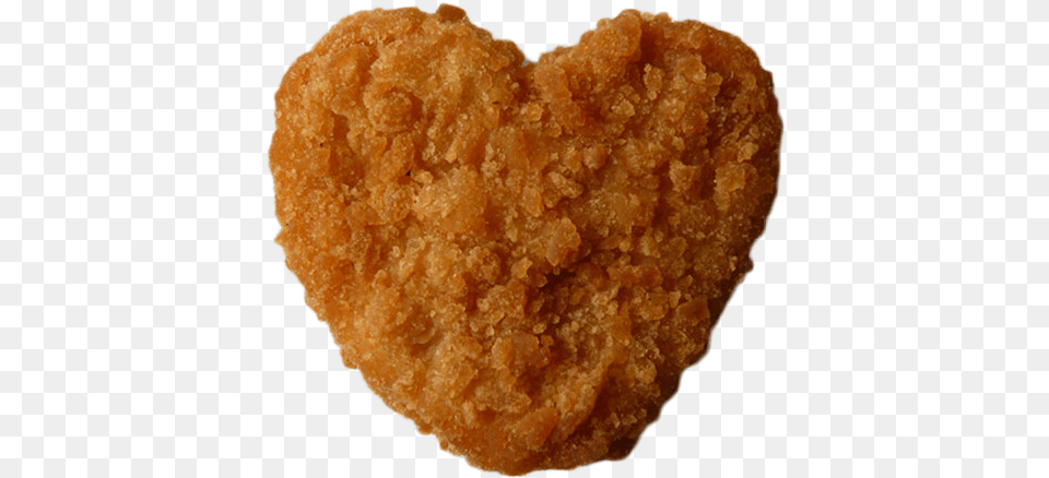 Heart Shaped Chicken Nugget, Food, Fried Chicken, Nuggets, Bread Png