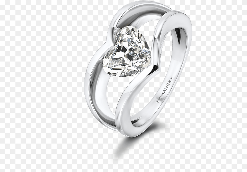 Heart Shaped Designer Millennium Shimansky Ring, Accessories, Diamond, Gemstone, Jewelry Free Png