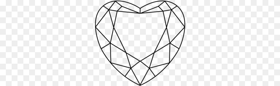 Heart Shaped Diamonds Heart Shape Diamond, Gray Free Png