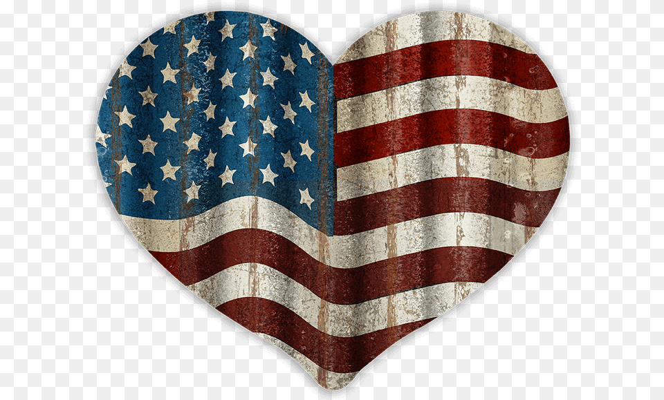 Heart Shaped Flag Usa Flag Heart, American Flag Png Image