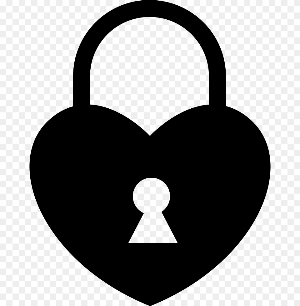 Heart Shaped Frames Illustrations Heart Lock Icon, Stencil Free Transparent Png