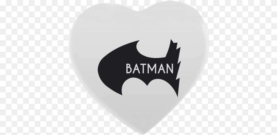 Heart Shaped Magnet With Printing Batman Vs Robin Emblem, Logo, Symbol, Batman Logo Png Image