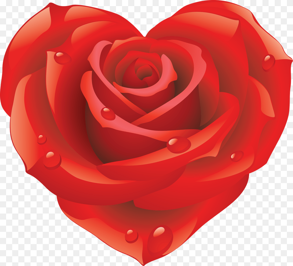 Heart Shaped Red Rose Clipart Free Download Love Red Rose, Flower, Petal, Plant Png Image