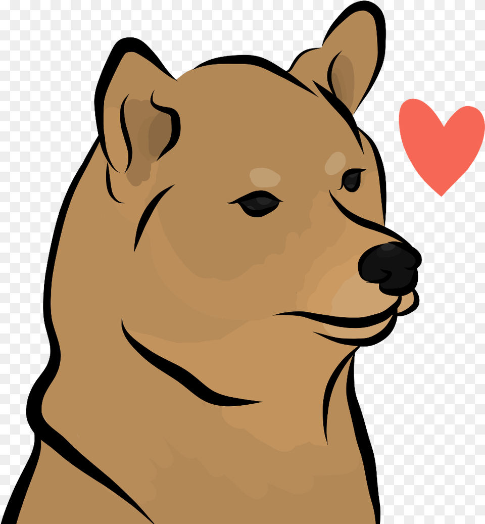 Heart Shiba Dog Love Sadniggahours Pupper Drawing Sketc Clip Art, Baby, Person, Face, Head Png