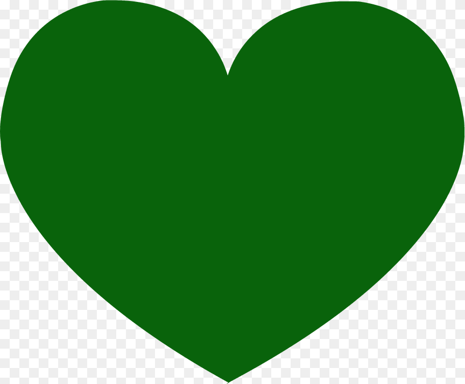 Heart Silhouette, Green Png