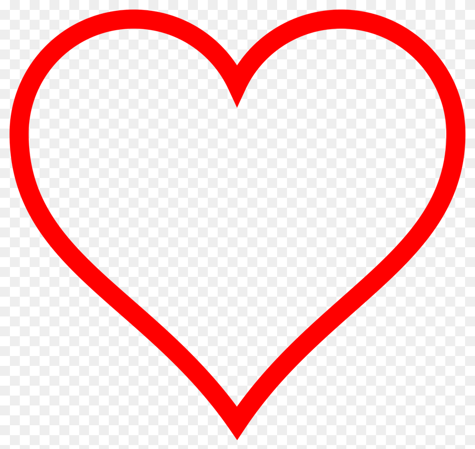 Heart Simple Red Png Image