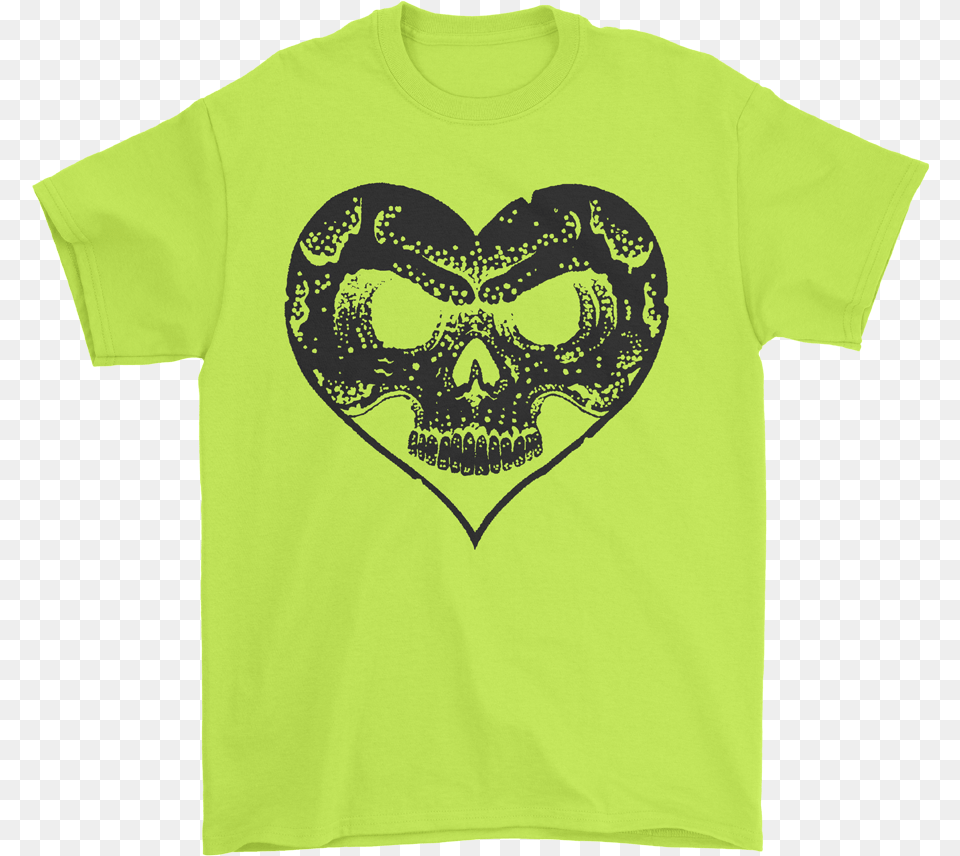 Heart Skull T Shirt Heart, Clothing, T-shirt, Symbol Png Image