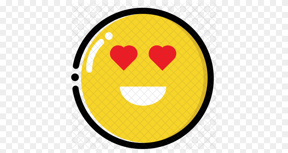 Heart Smiley, Disk Png