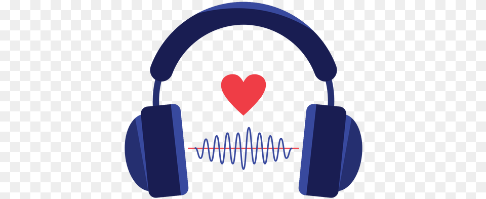 Heart Sound Wave Headphones Icon Transparent U0026 Svg Music Headphones Icon, Electronics, Person Png