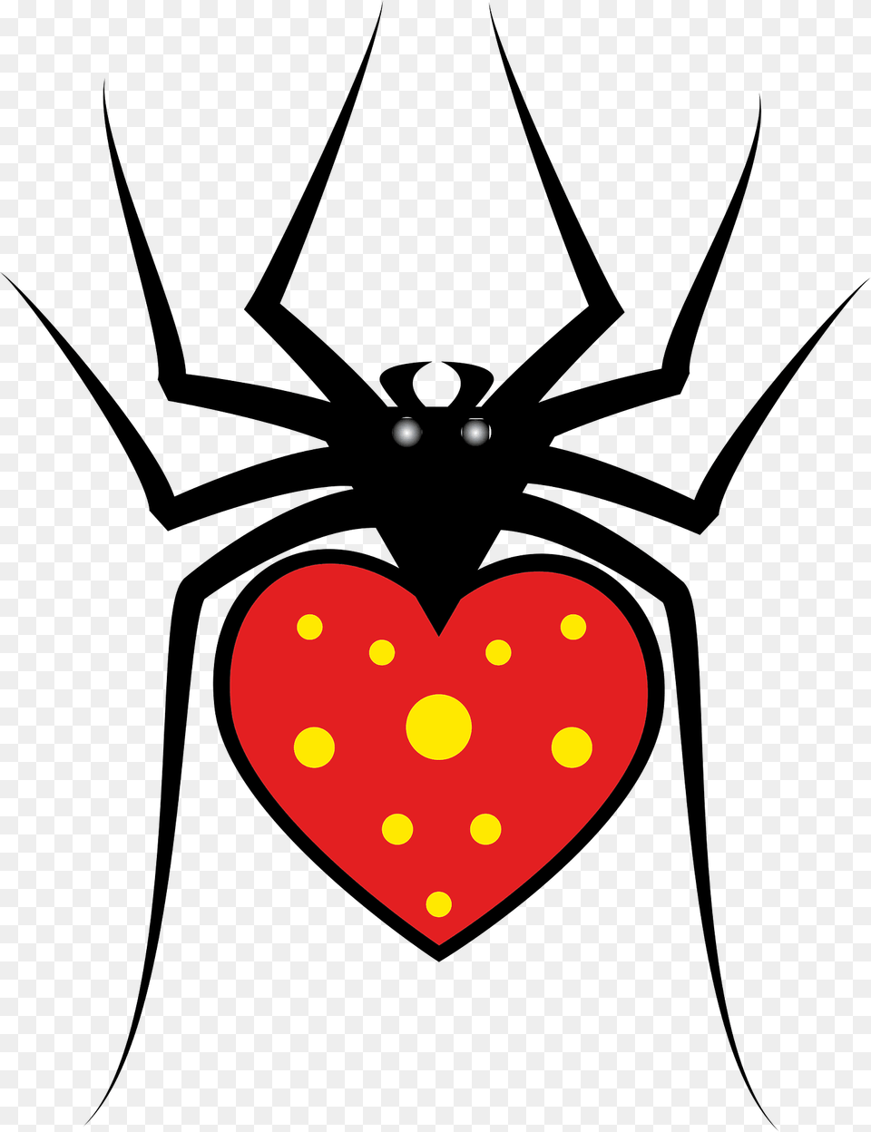 Heart Spider Clipart, Animal, Invertebrate, Bow, Weapon Free Png