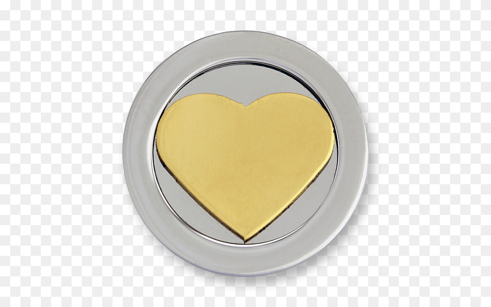 Heart Stainless Steel Gold Plated Png Image