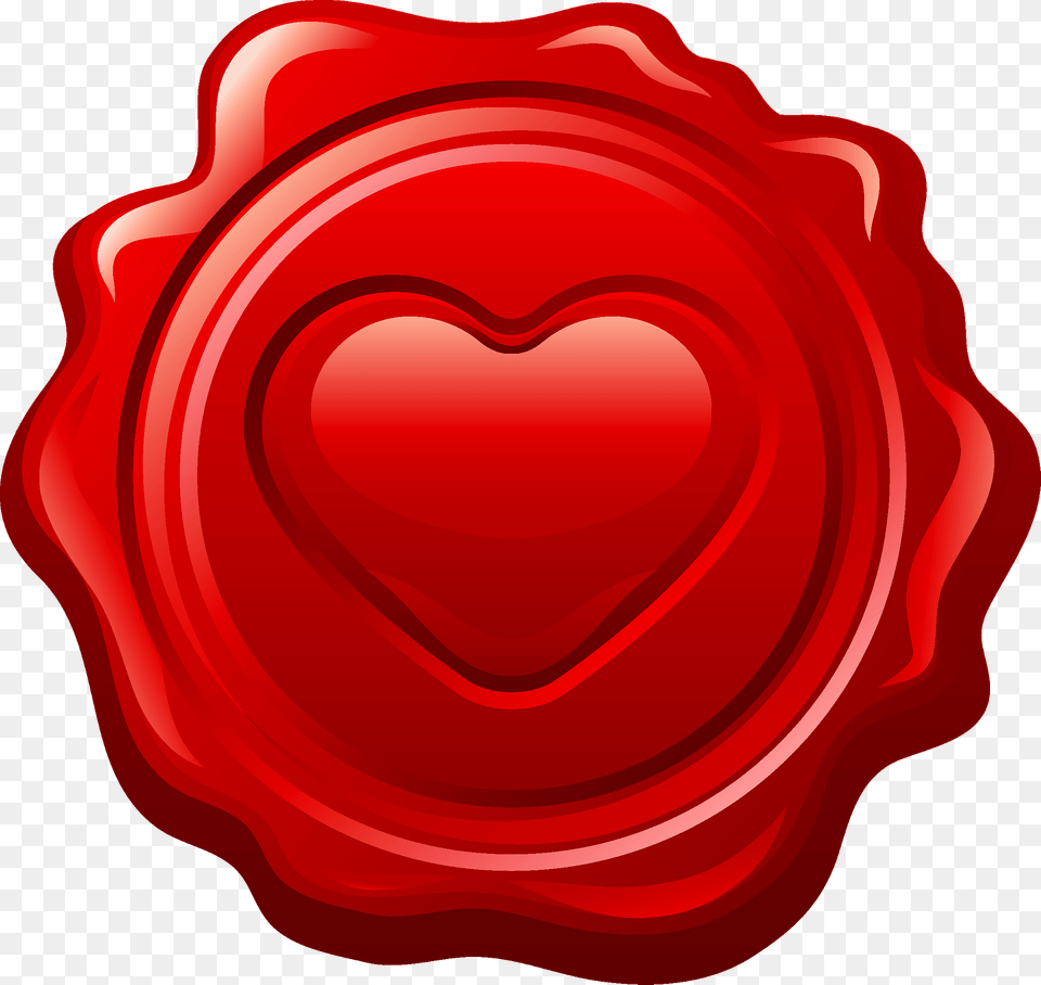 Heart Stamp Clipart, Food, Ketchup, Wax Seal Png Image