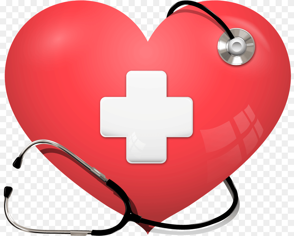 Heart Stethoscope Health Care Cardiology Heart And Stethoscope Clipart, First Aid, Symbol Png Image