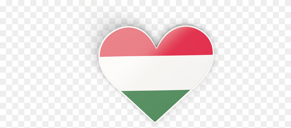 Heart Sticker Illustration Of Flag Hungary Heart Free Transparent Png